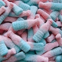 Bouteilles bubble gum acidulées (100g)